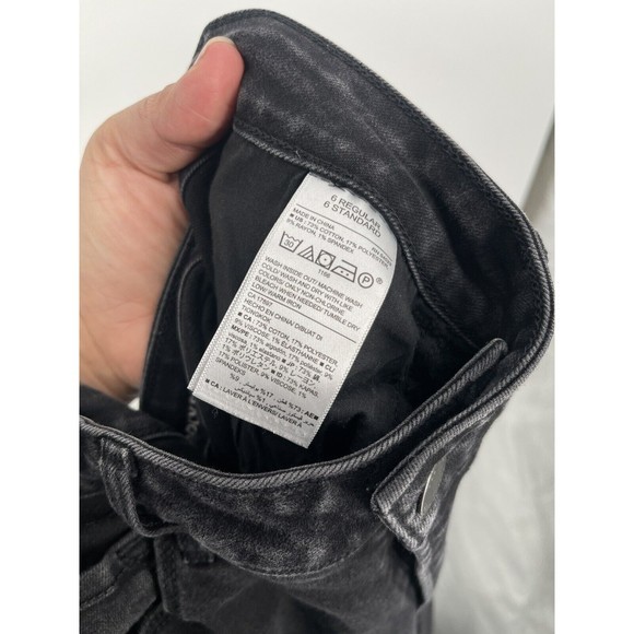 Old Navy Rockstar Super Skinny Ankle Mid-Rise Size 6 Black Jeans, Ripped, - Picture 5 of 5